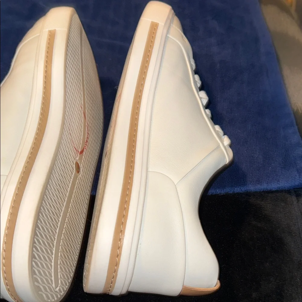 Clark’s Un Maui Lace Men's White Leather Casual Sneakers - Picture 7 of 10